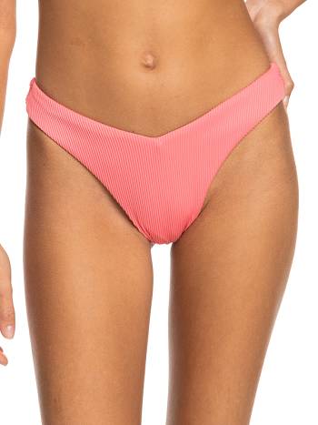 Roxy Love High-Leg Cheeky Ribbed Women's Bikini Bottoms Rose | SG_LW5511