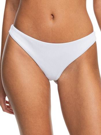 Roxy Love The Baja Cheeky Women's Bikini Bottoms White | SG_LW6017