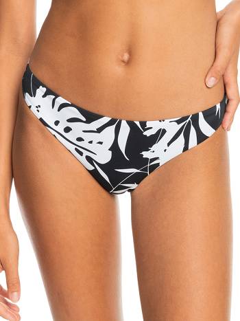 Roxy Love The Baja Cheeky Women's Bikinis Dark Grey flower | SG_LW7334