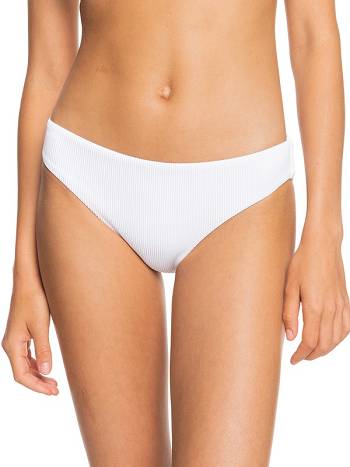 Roxy Love The Comber Hipster Ribbed Women's Bikinis White | SG_LW2248