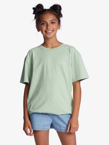 Roxy Manhattan Dance Kids' T-Shirt green | SG_LW3598