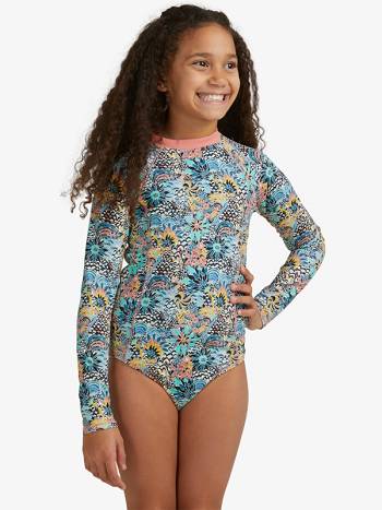 Roxy Marine Bloom Kids' Surf blue Flower | SG_LW1163