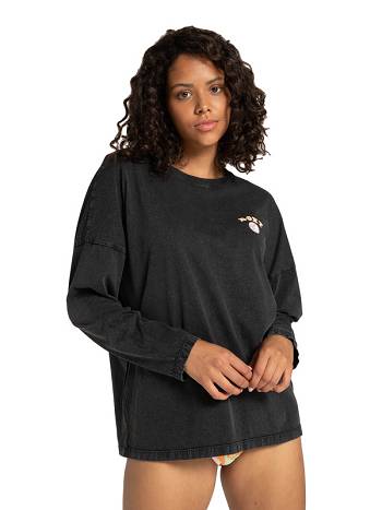 Roxy Mawi Wave Oversized Women's T-Shirt Dark Grey | SG_LW3116