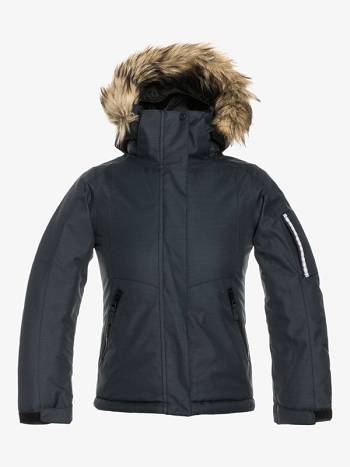 Roxy Meade Insulated Kids' Jackets Black | SG_LW8667