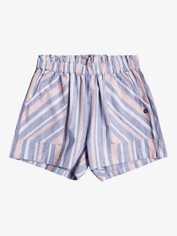 Roxy Medley Soul Elasticized Kids' Shorts Blue Stripes | SG_LW9527