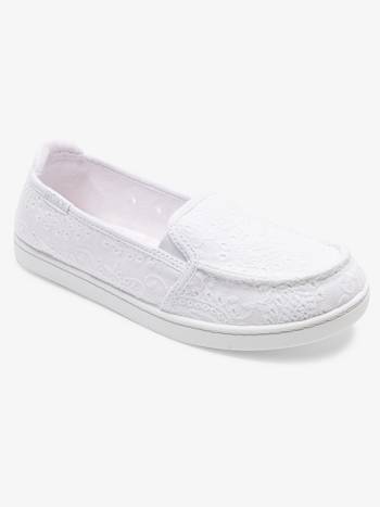 Roxy Minnow Women's Sneakers White / White | SG_LW3289