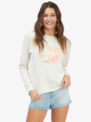 Roxy Mountain Spirit Graphic Vintage Women's T-Shirt White | SG_LW8332