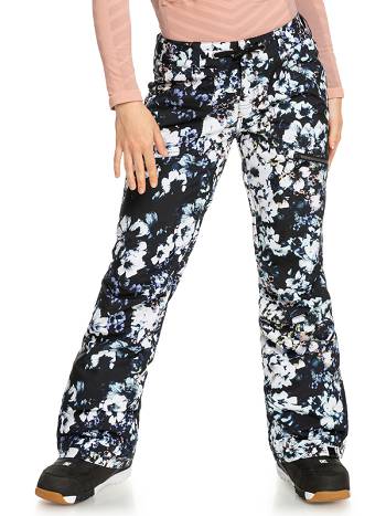 Roxy Nadia Printed Insulated Women's Snow Pants Black | SG_LW7318