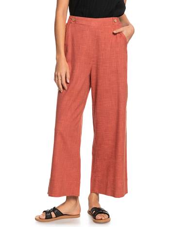 Roxy New Chance High-Waisted Women's Pants Red | SG_LW1398