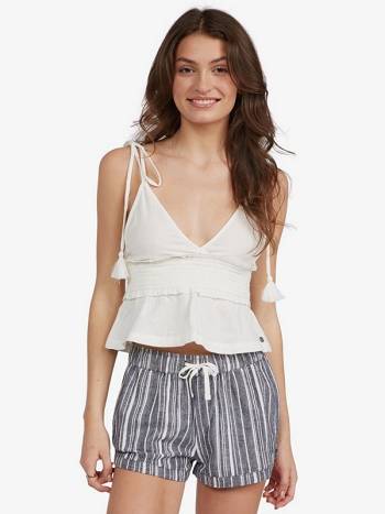 Roxy New Impossible Love Women's Shorts Dark Grey Stripes | SG_LW4314