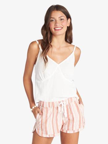 Roxy New Impossible Love Women's Shorts Pink Stripes | SG_LW4876