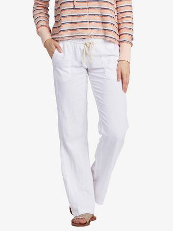 Roxy Oceanside Flared Women's Pants White | SG_LW1673