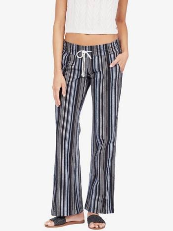 Roxy Oceanside Stripe Flared Women's Essentials Dark Grey Stripes | SG_LW9867