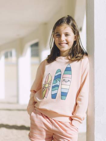 Roxy Oh Happy Day Kids' Sweatshirts Coral | SG_LW5408