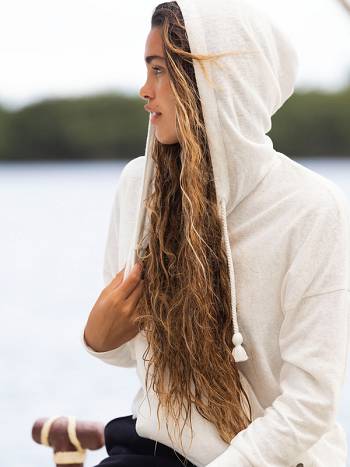 Roxy Paddle Out Women's Hoodies White | SG_LW9899