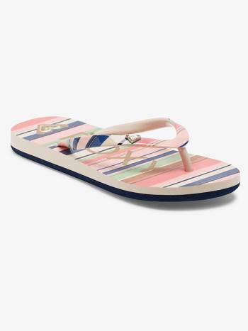 Roxy Pebbles Kids' Sandals Red / Stripes | SG_LW6687