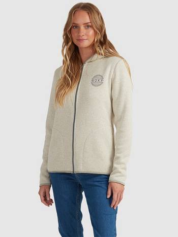 Roxy Petal Fever Women's Hoodies Beige | SG_LW3573