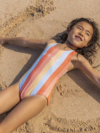 Roxy Pretty Sunrise Kids' Swim rainbow | SG_LW9472