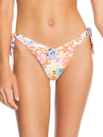 Roxy Printed Beach Classics Cheeky Women's Bikinis white flower | SG_LW5315