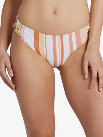 Roxy Printed Beach Classics Full Women's Bikinis White Stripes | SG_LW2402