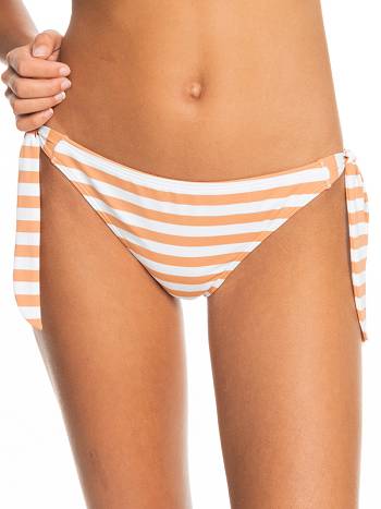 Roxy Printed Beach Classics Tie Side Cheeky Women's Bikinis Brown Stripes | SG_LW6283