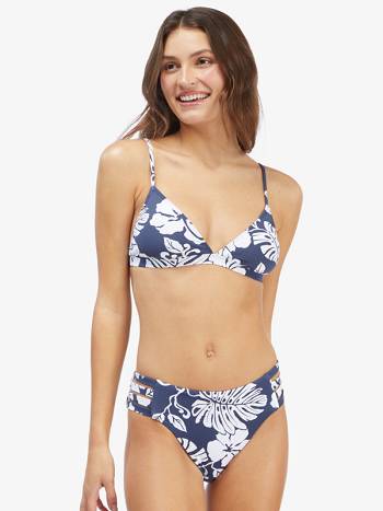 Roxy Pt Beach Classics Fixed Triangle Women's Bikinis Indigo flower | SG_LW5125