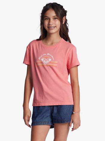 Roxy Rainbow Life Kids' T-Shirt Rose | SG_LW6447