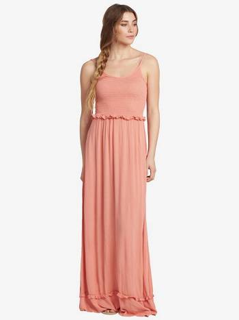 Roxy Run Ahead Crinkle Fabric Women's Dress pink | SG_LW2696