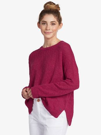 Roxy Sandy Bay Beach Women's Sweaters pink | SG_LW5914