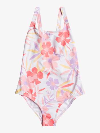 Roxy Second Emotion Kids' Swim White | SG_LW3519