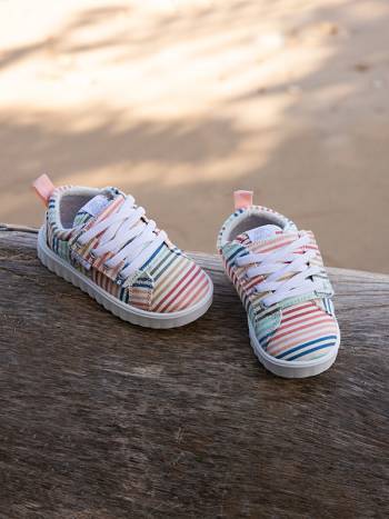 Roxy Sheilahh Kids' Sneakers White / Pink / Multicolor | SG_LW3810