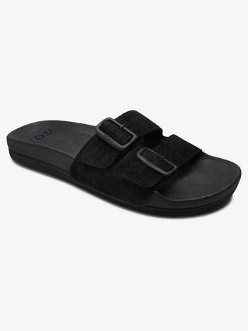 Roxy Slippy Nina Slide Women's Sandals Black | SG_LW4420