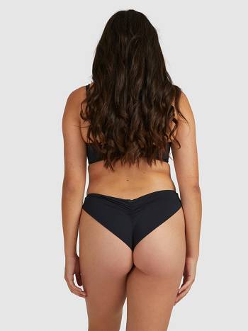 Roxy Solid Beach Classics Cheeky Women's Bikini Bottoms Dark Grey | SG_LW4611