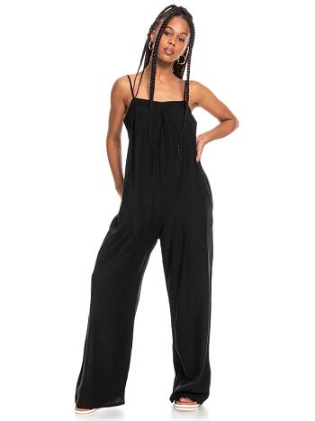 Roxy Space Song Jumpsuit Women's Dress Dark Grey | SG_LW5751