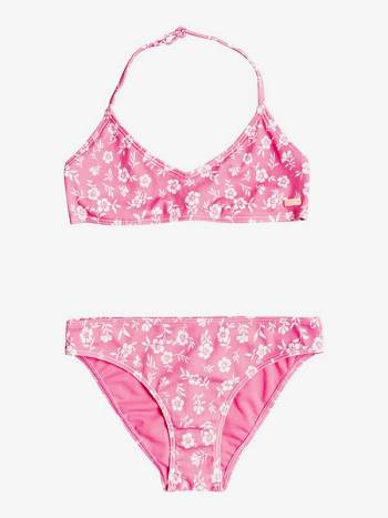 Roxy Splendid Dream Triangle Bralette Kids' Swim pink | SG_LW7011