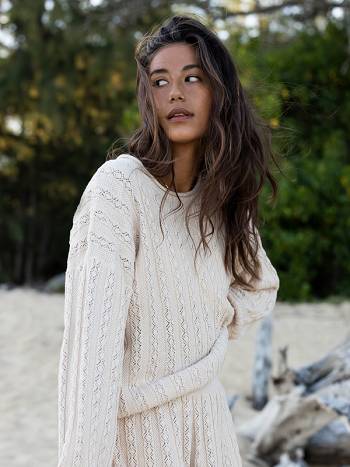 Roxy Summer Nomad Women's Sweaters Beige | SG_LW5424