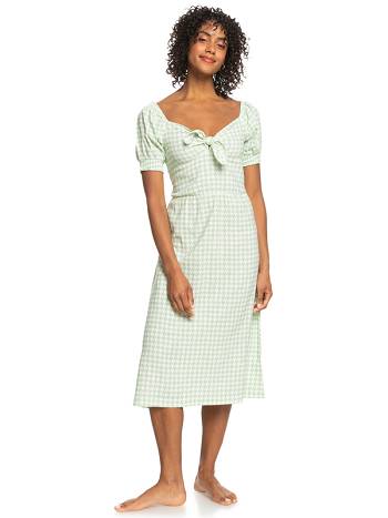 Roxy Summertime Feeling Midi Women's Dress green | SG_LW1623