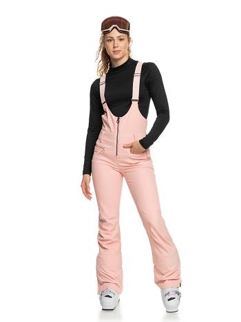 Roxy Summit Snow Bib Women's Snow Pants Rose | SG_LW5012