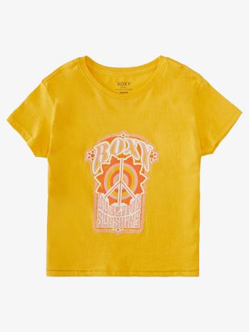 Roxy Sun For All Seasons Boyfriend Kids' T-Shirt yellow | SG_LW9078