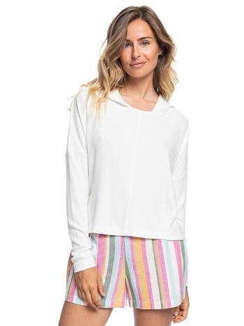 Roxy Sunday Morning Women's Hoodies White | SG_LW5306