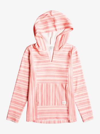 Roxy Sunflowers Kids' Hoodies Pink Stripes | SG_LW6824