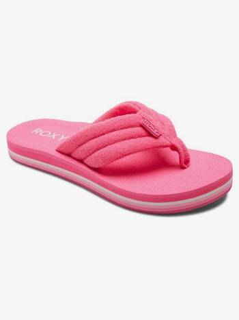 Roxy Surf Check Women's Flip Flops pink | SG_LW1775