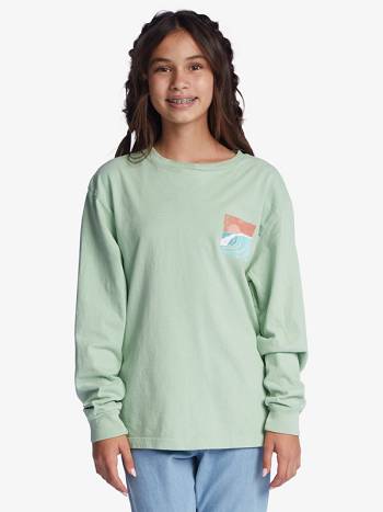 Roxy Surfing Vibes Kids' T-Shirt green | SG_LW5714