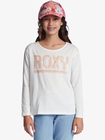 Roxy The One Organic Kids' Tops White | SG_LW5481