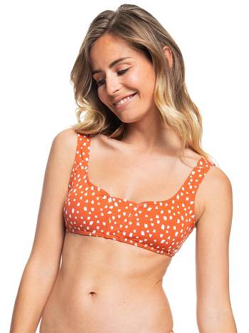 Roxy Tropical Oasis Bralette Women's Bikinis Brown | SG_LW5699