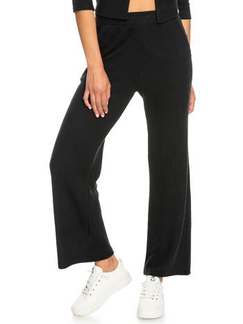 Roxy Twilight Mood High-Waisted Women's Pants Dark Grey | SG_LW7423