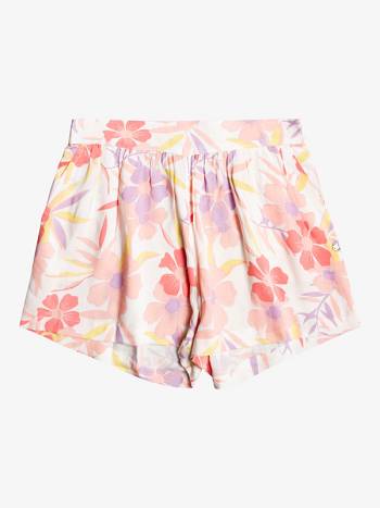 Roxy Unfinished Song Viscose Kids' Shorts White Multicolor | SG_LW7273