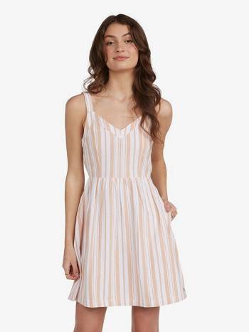 Roxy Up Above Tank Women's Dress Khaki Stripes | SG_LW7023