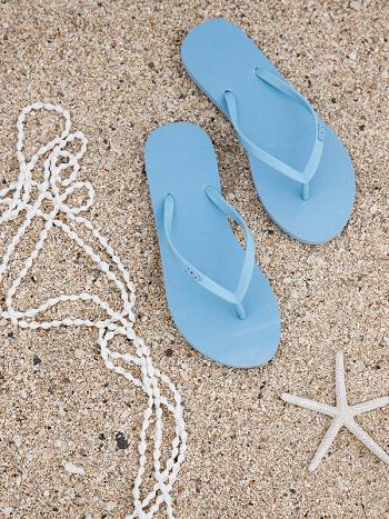 Roxy Viva Flip-Flops Women's Flip Flops Light blue | SG_LW4401