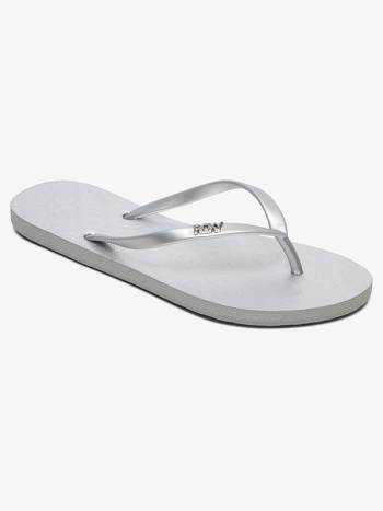 Roxy Viva Flip-Flops Women's Flip Flops Metal Silver | SG_LW9387